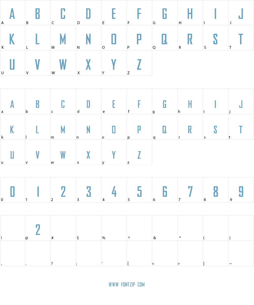 Nike Bureau Font Character